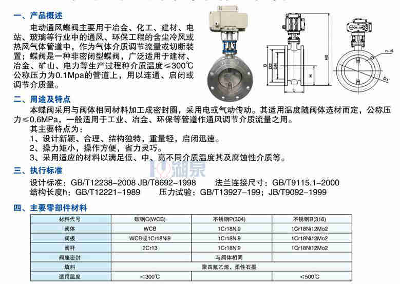 dn600煙道電動開關(guān)型蝶閥